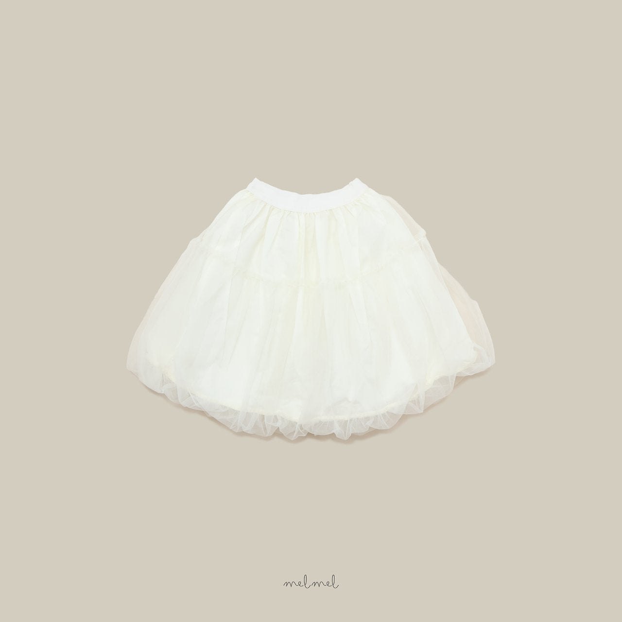 ［melmel］Balloon Tulle Skirt