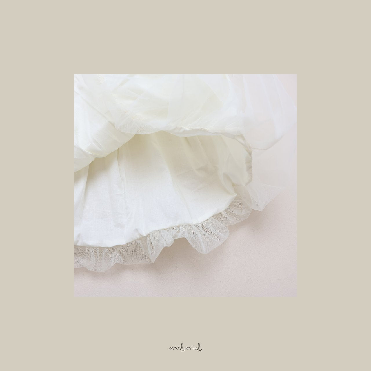 ［melmel］Balloon Tulle Skirt