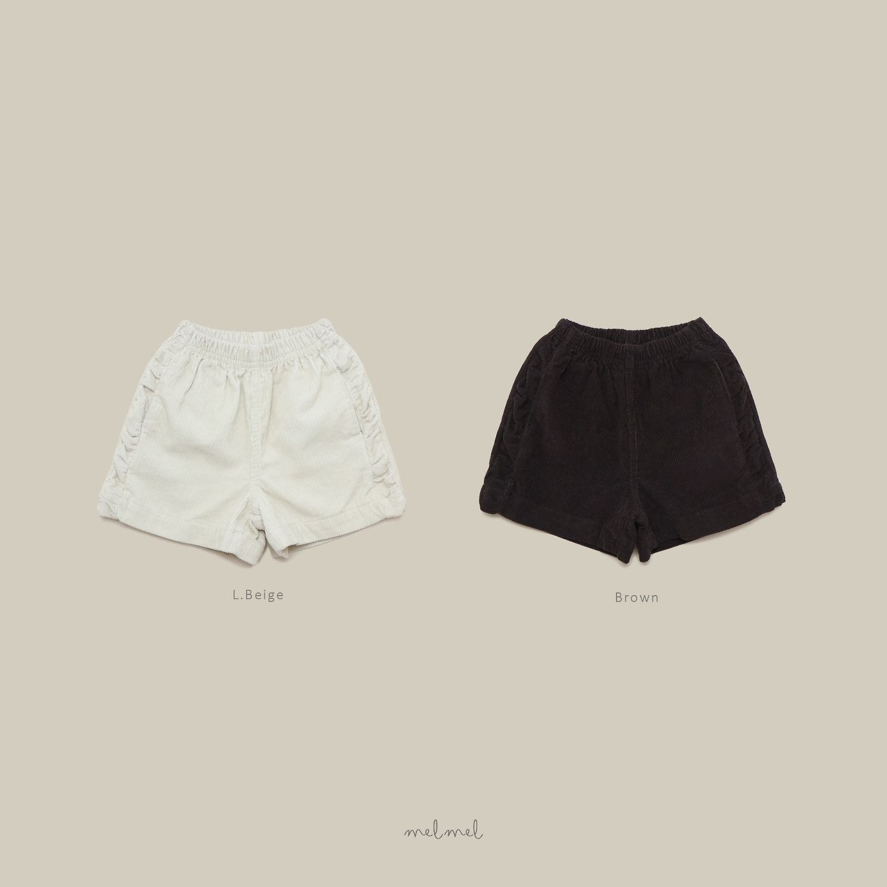 ［melmel］Corduroy Short Pants