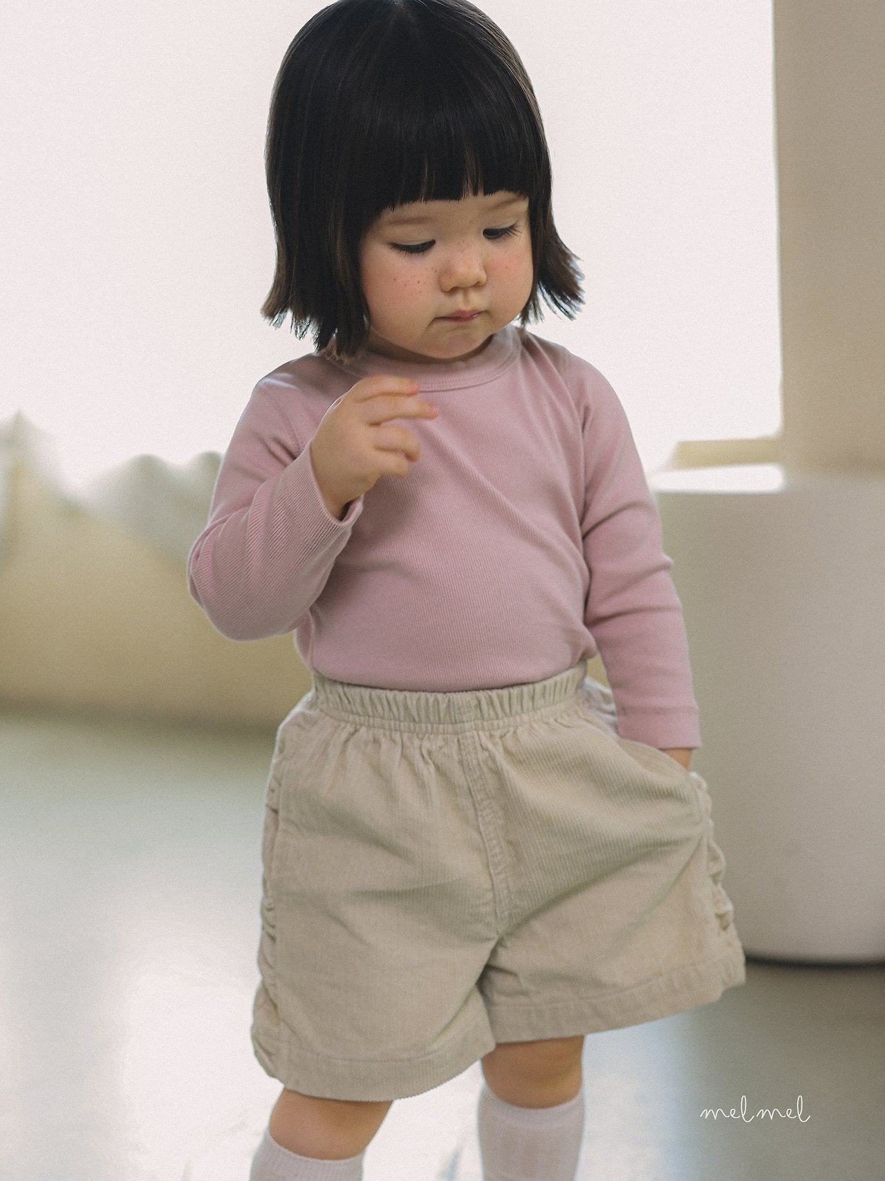 ［melmel］Corduroy Short Pants