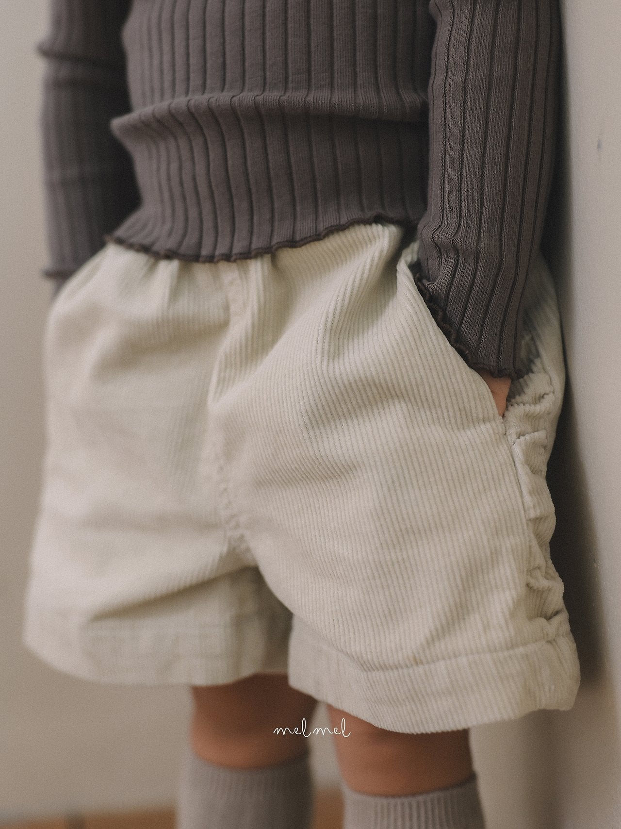 ［melmel］Corduroy Short Pants