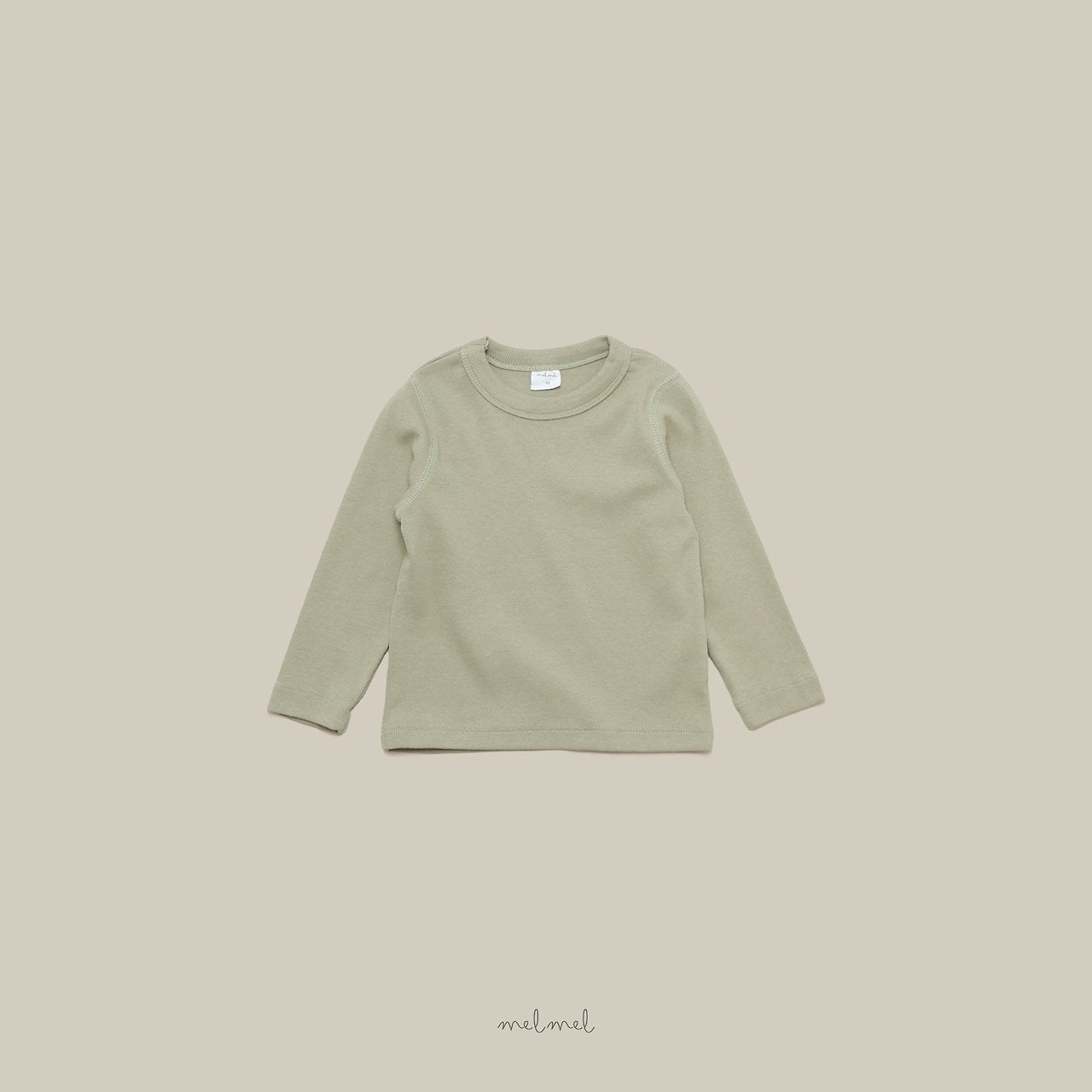 ［melmel］Daily Rib Tee