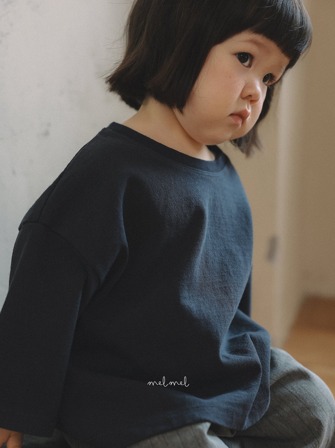 ［melmel］Pigment Stripe Wide Pants