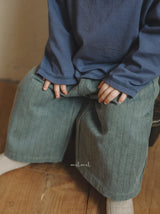 ［melmel］Pigment Stripe Wide Pants
