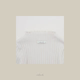 ［melmel］Mock Neck Rib Tee
