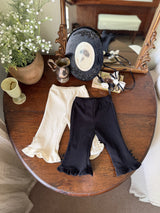 ［marron］Henna ribbon frill pants