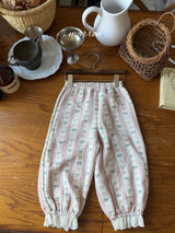 ［marron］Peter ribbon lace pants