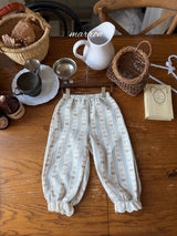 ［marron］Peter ribbon lace pants