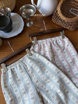 ［marron］Peter ribbon lace pants