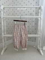 ［marron］Peter ribbon lace pants