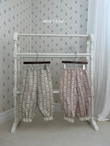 ［marron］Peter ribbon lace pants