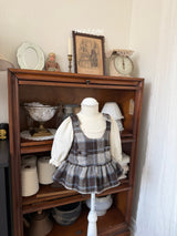 ［marron］Dorothy check one-piece