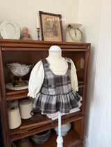 ［marron］Dorothy check one-piece
