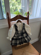 ［marron］Dorothy check one-piece