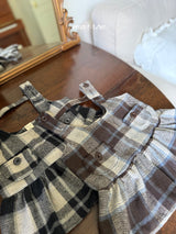 ［marron］Dorothy check one-piece