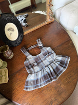 ［marron］Dorothy check one-piece