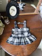 ［marron］Dorothy check one-piece