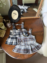 ［marron］Dorothy check one-piece