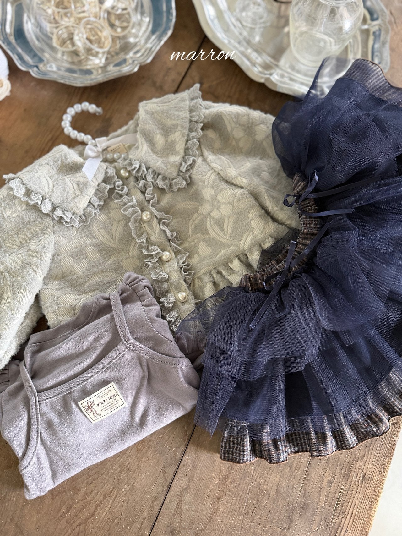 ［marron］Maple shasha skirt