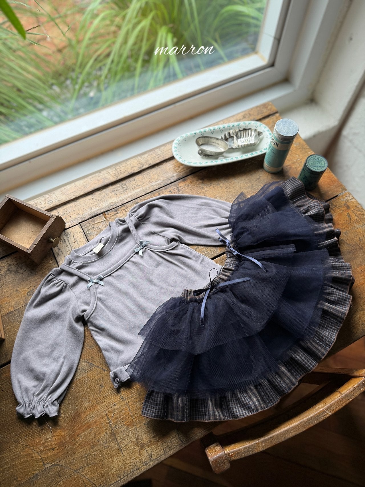 ［marron］Maple shasha skirt