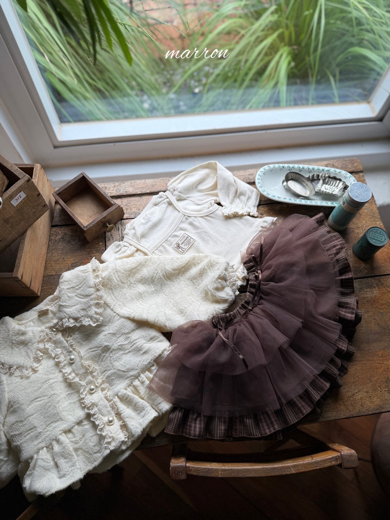 ［marron］Maple shasha skirt