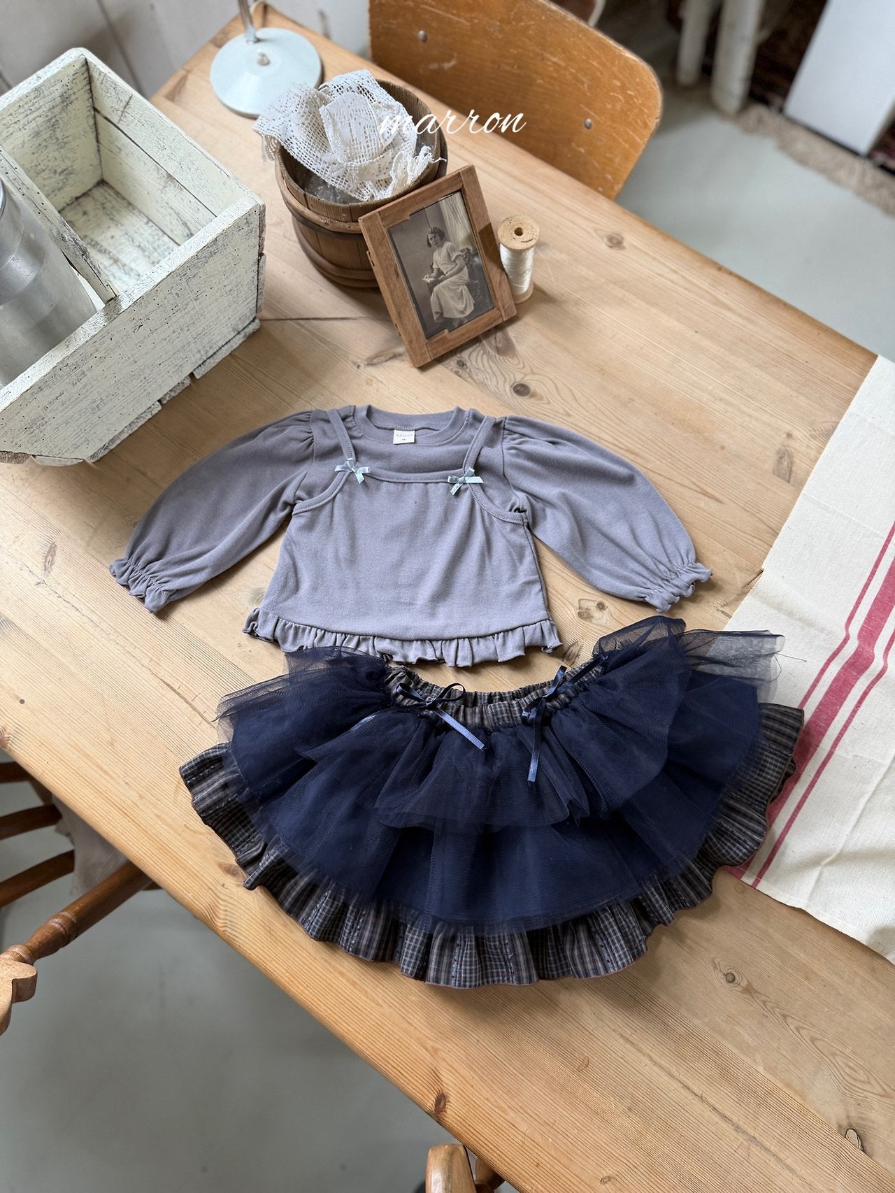 ［marron］Maple shasha skirt