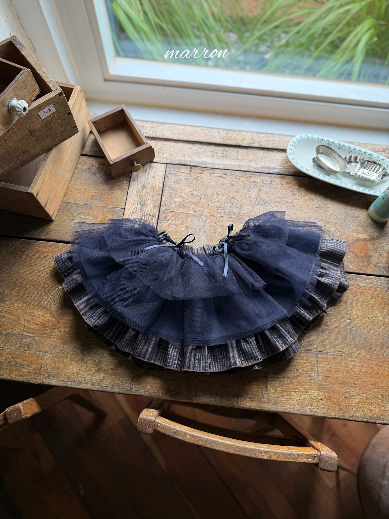 ［marron］Maple shasha skirt