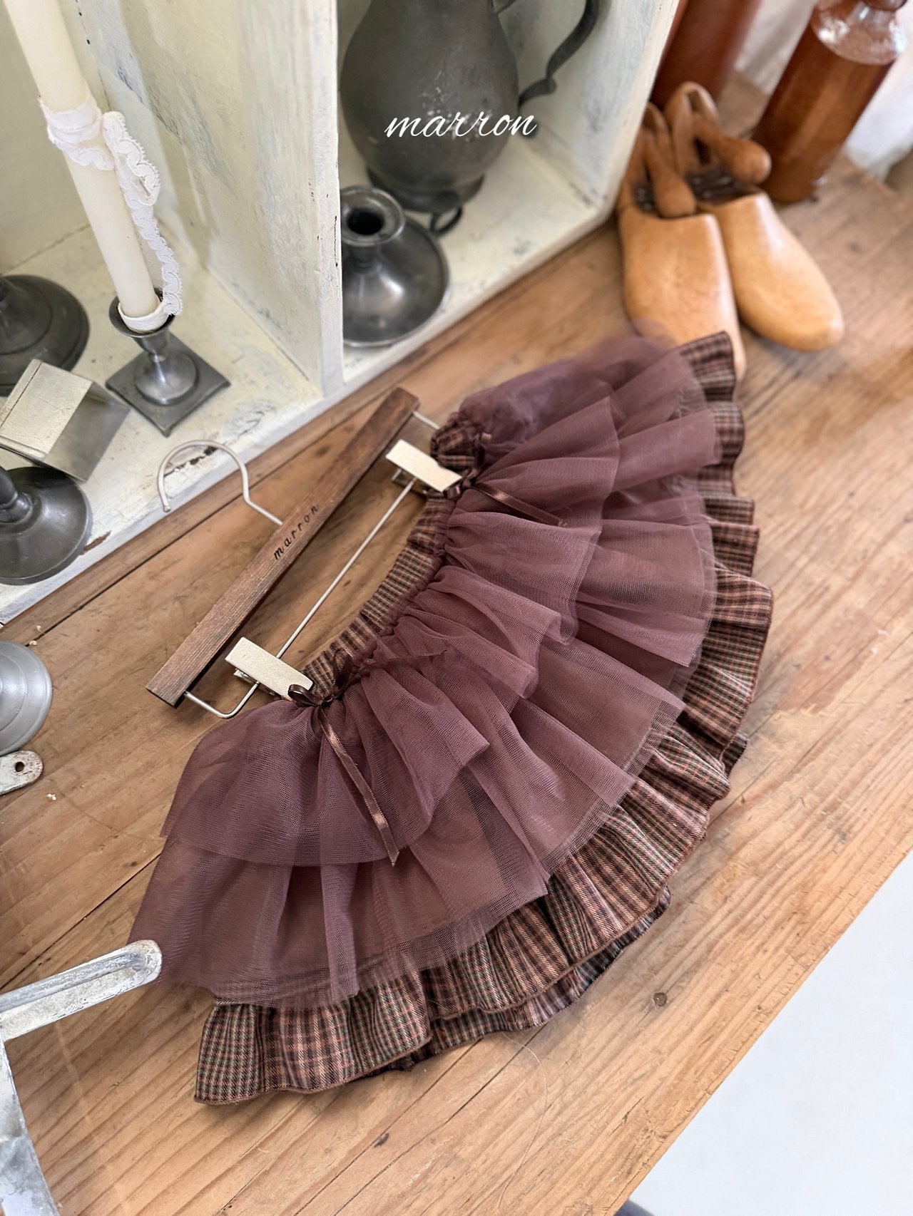 ［marron］Maple shasha skirt