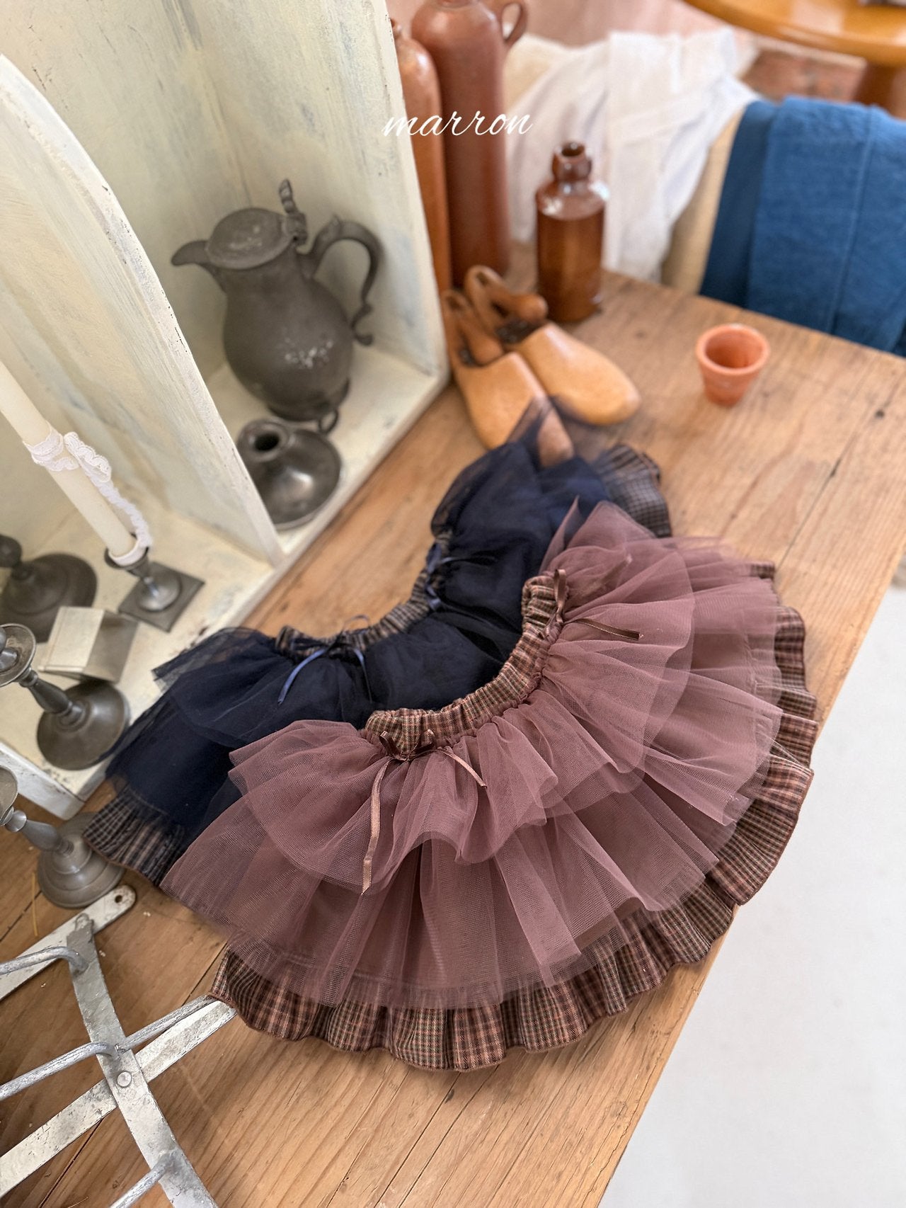 ［marron］Maple shasha skirt