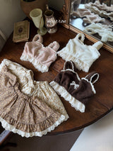 ［marron］Lua flower lace skirt