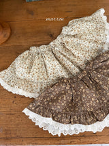 ［marron］Lua flower lace skirt