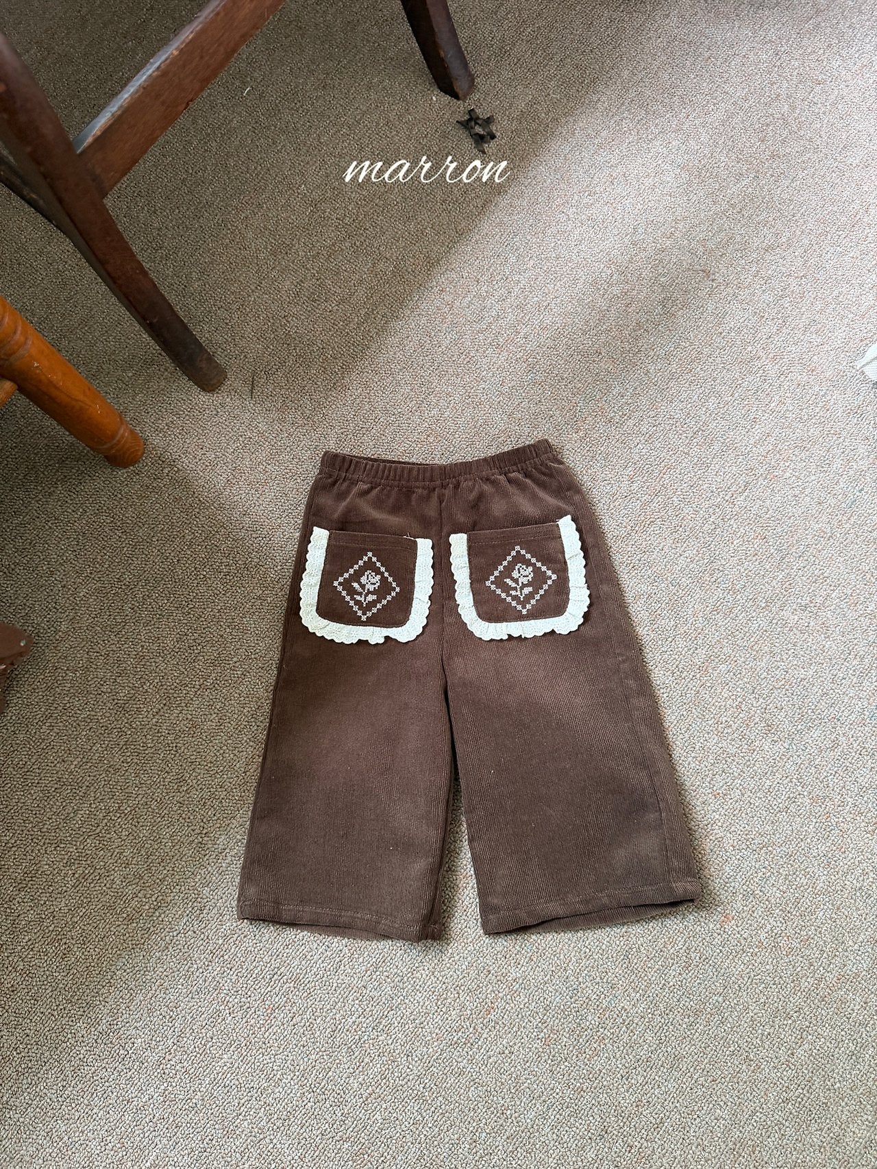 ［marron］Rose pocket pants