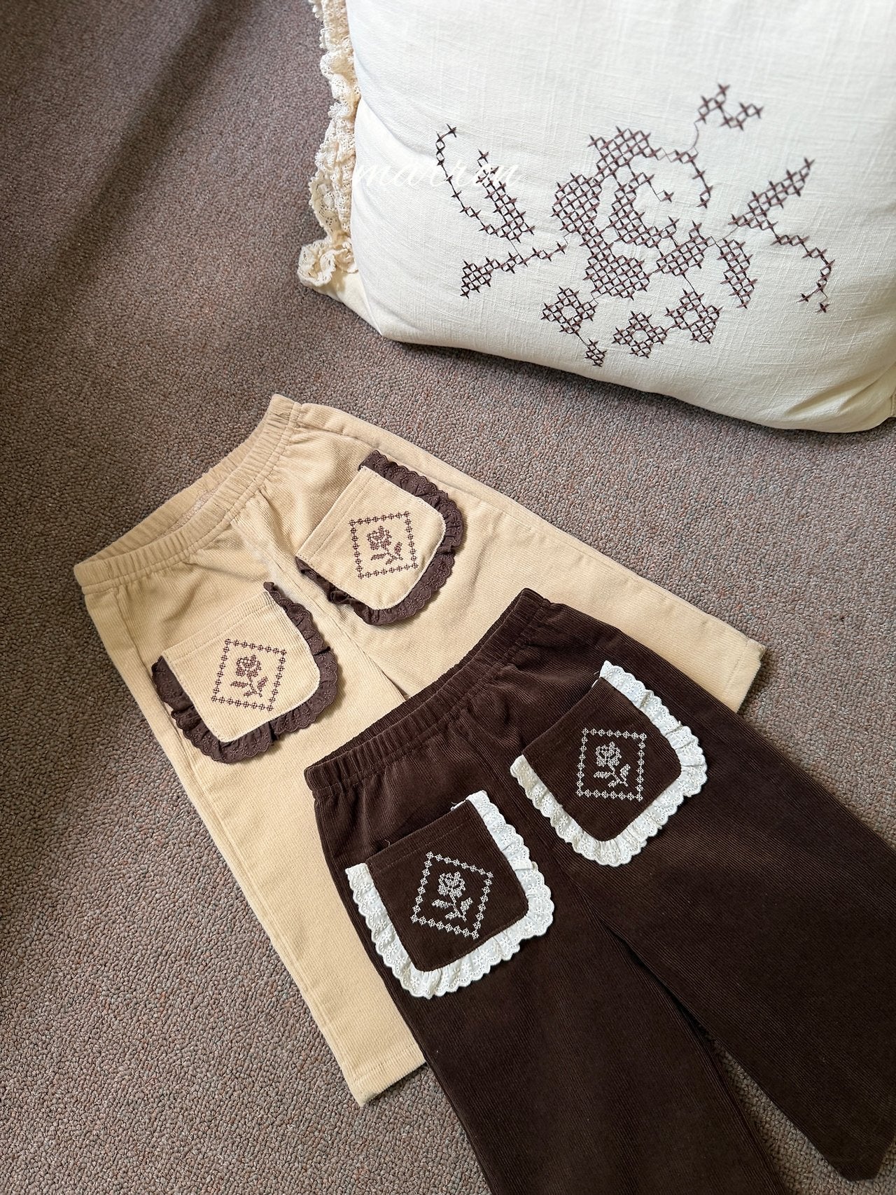 ［marron］Rose pocket pants
