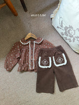［marron］Rose pocket pants