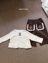 ［marron］Rose pocket pants