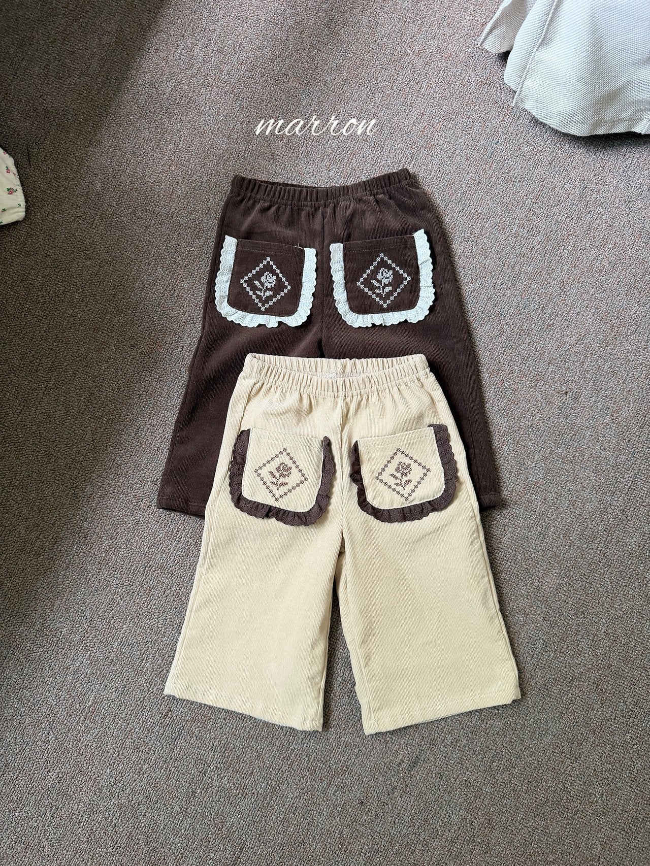 ［marron］Rose pocket pants