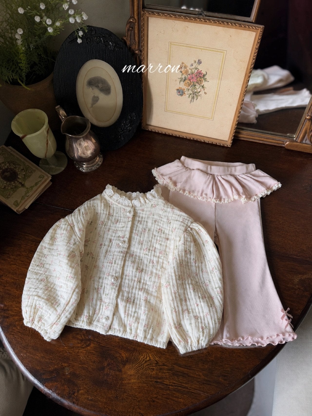 ［marron］Lala tutu flare leggings