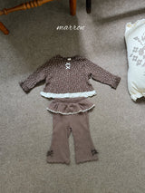 ［marron］Lala tutu flare leggings