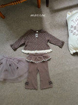 ［marron］Lala tutu flare leggings