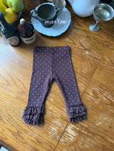 ［marron］Dot frill leggings