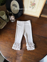［marron］Dot frill leggings