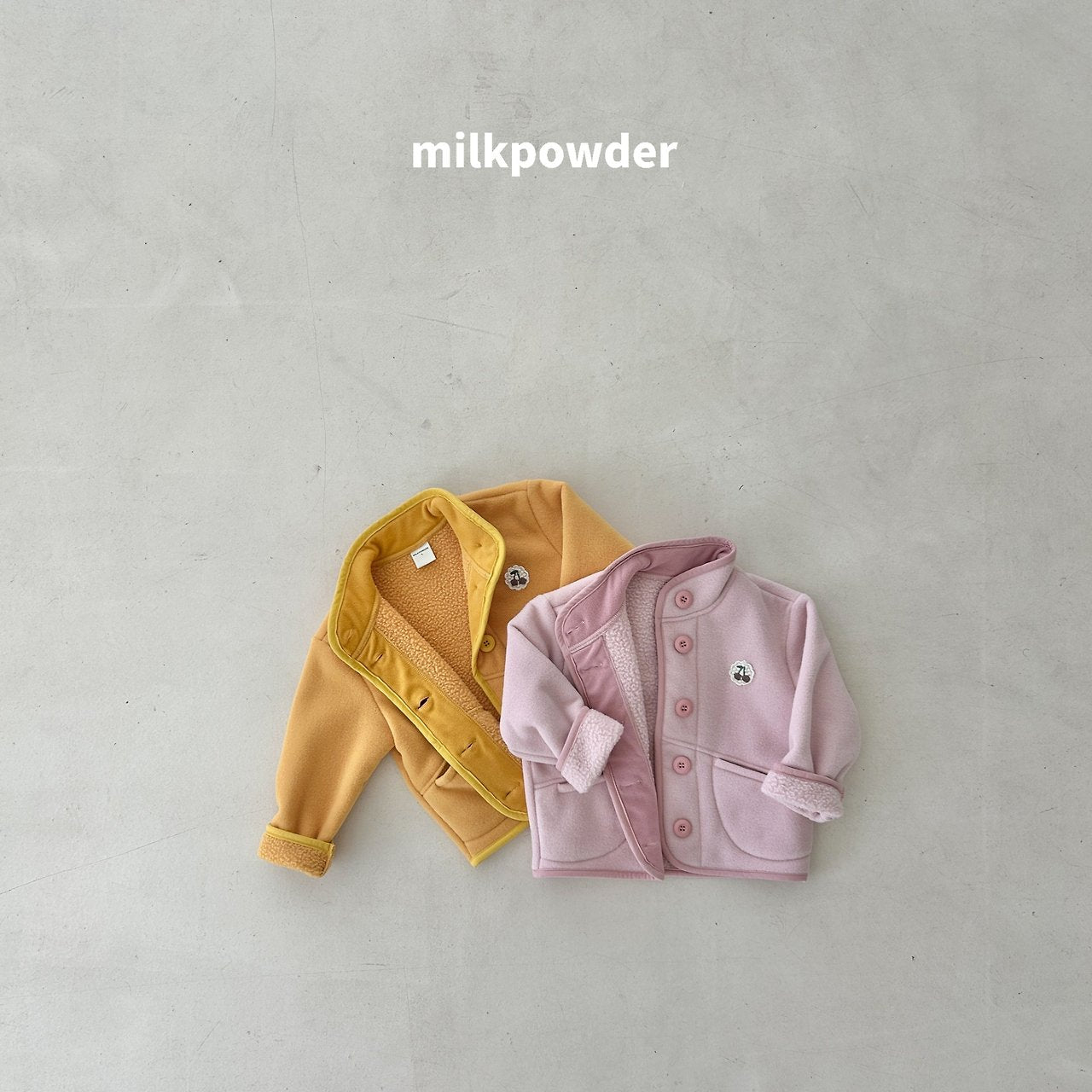 ［milk powder］Puff fleece jumper