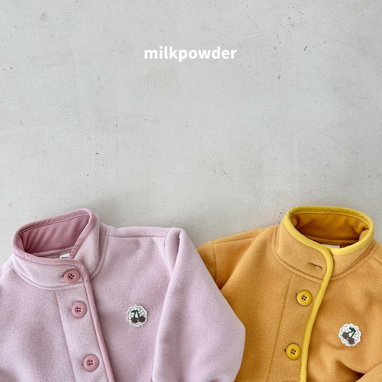 ［milk powder］Puff fleece jumper