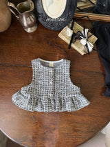 ［marron］Tweed sera vest