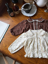 ［marron］Merry flower blouse