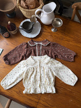 ［marron］Merry flower blouse