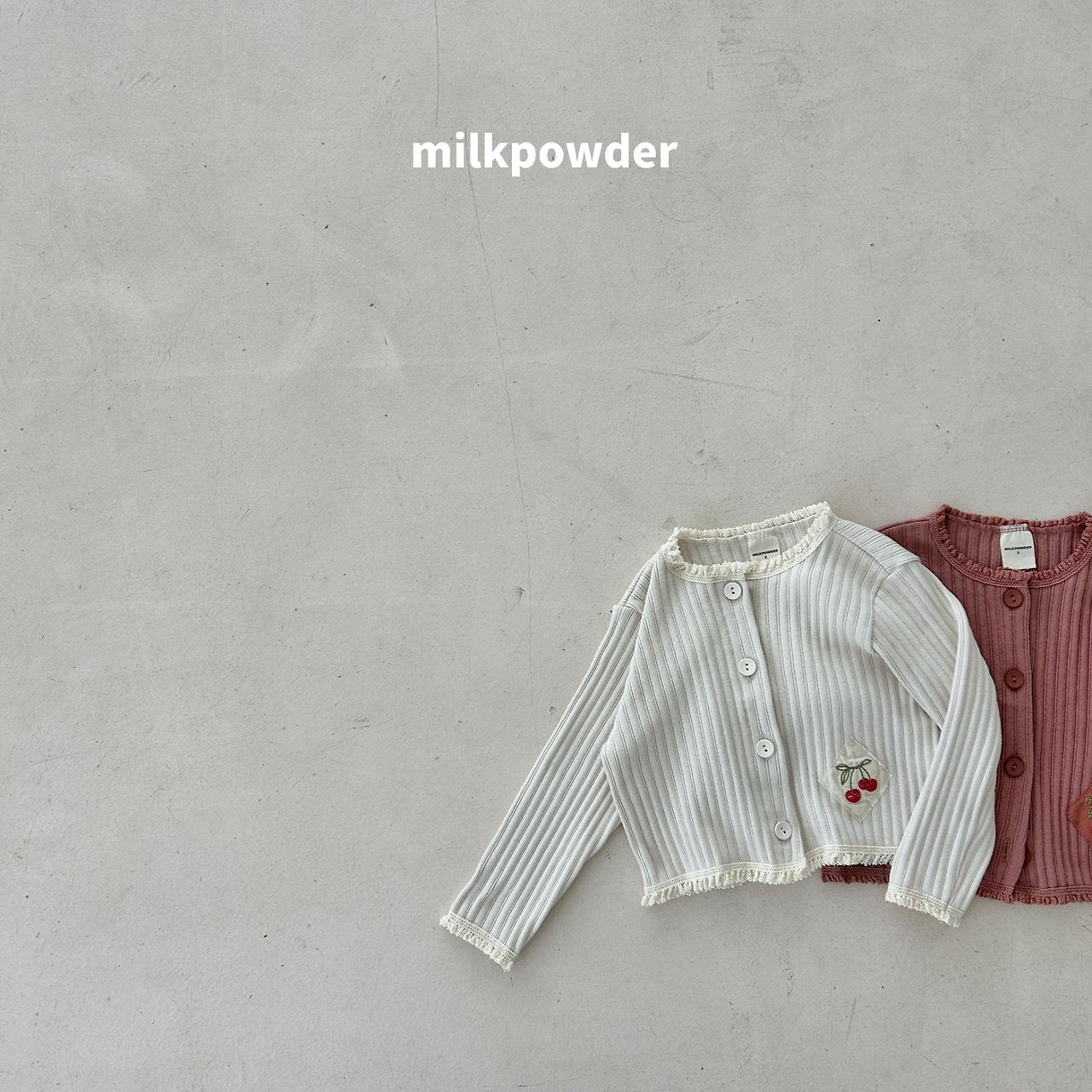 ［milk powder］Cherry cardigan