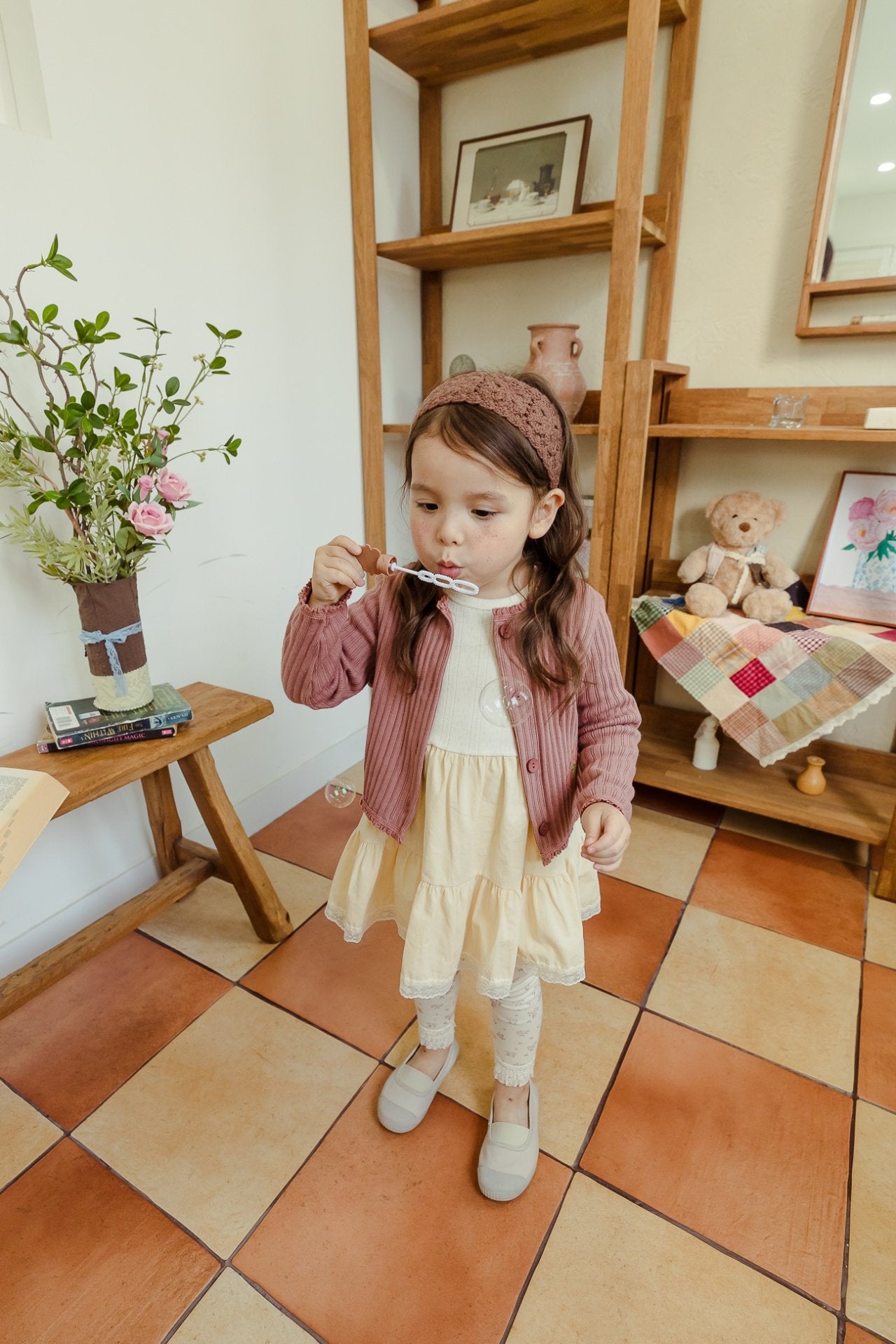 ［milk powder］Cherry cardigan