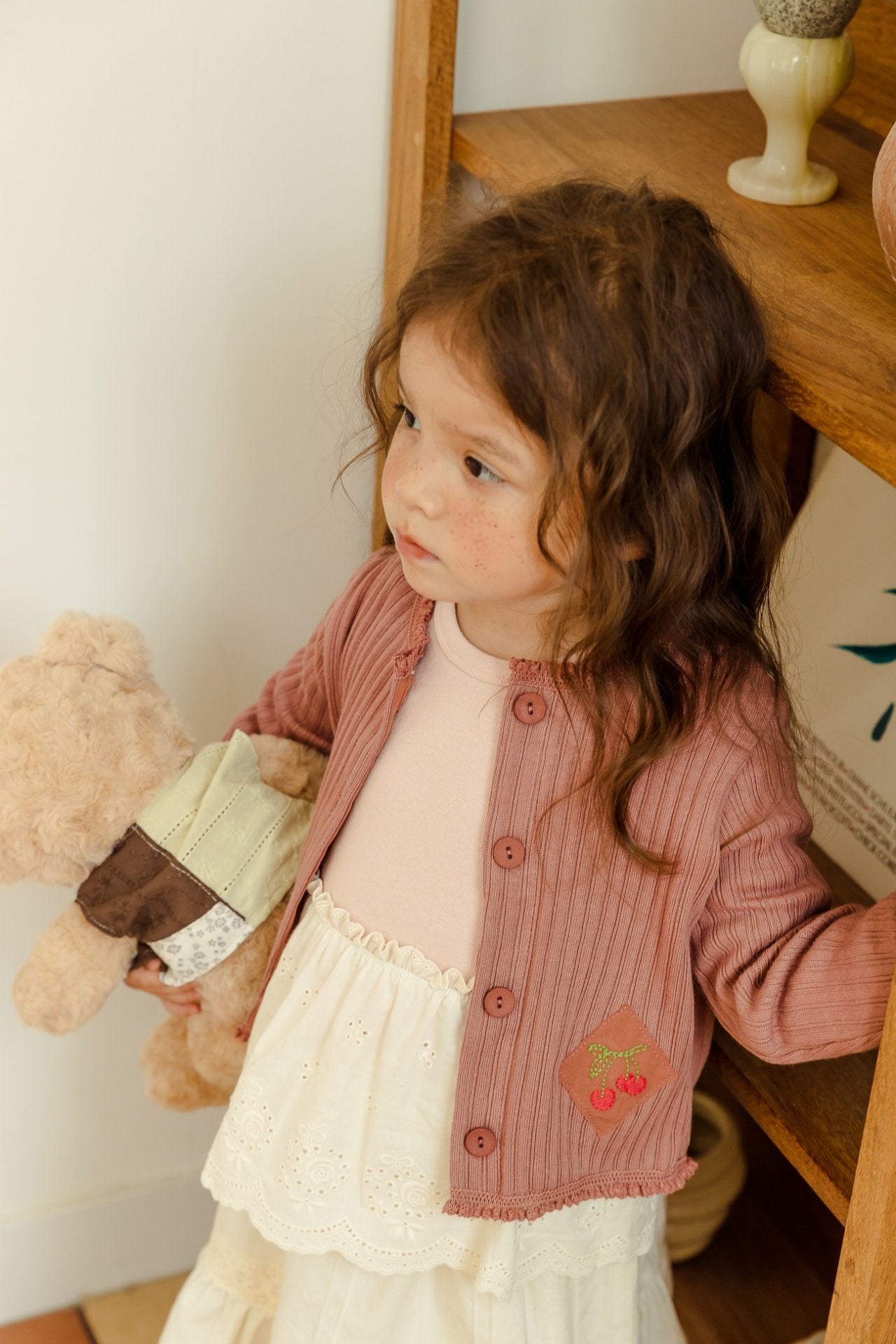 ［milk powder］Cherry cardigan