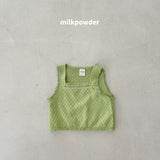 ［milk powder］Lime lace vest